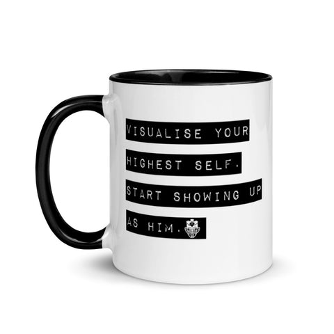 Caribbean Rich - Visualise Your Highest Self Mug with Color Inside (Him)