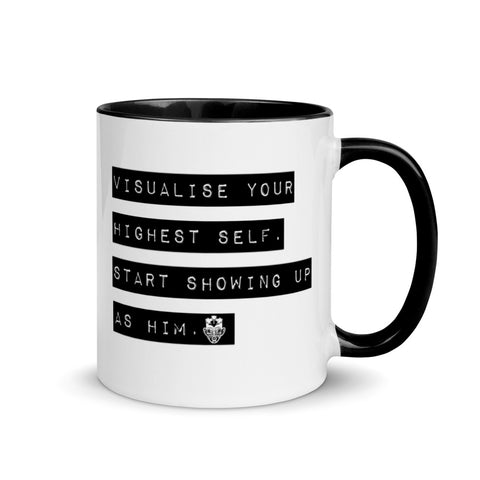 Caribbean Rich - Visualise Your Highest Self Mug with Color Inside (Him)
