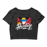 Heritage - Antigua and Barbuda Women's Crop Tee - Trini Jungle Juice Store