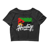 Heritage - Martinique Women's Crop Tee - Trini Jungle Juice Store