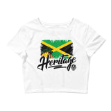 Heritage - Jamaica Women's Crop Tee - Trini Jungle Juice Store