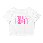 Caribbean Rich - T-shirt court pour femmes (imprimé rose)