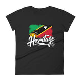 Heritage - St. Kitts & Nevis Women's Fashion Fit T-Shirt - Trini Jungle Juice Store