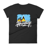 Heritage - St. Lucia Women's Fashion Fit T-Shirt - Trini Jungle Juice Store