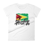 Heritage - Guyana Women's Fashion Fit T-Shirt - Trini Jungle Juice Store