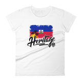 Heritage - Haiti Women's Fashion Fit T-Shirt - Trini Jungle Juice Store